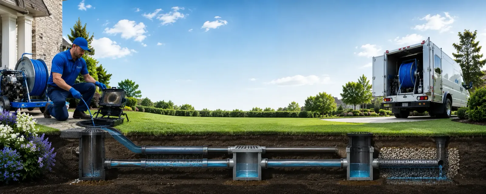 Outdoor drain cleaning information for Fairview, IL